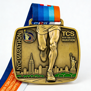 Médaille de marathon en métal gravée personnalisée, souvenirs d'anniversaire, cadeaux DIY, prix de gros, pour la lutte mondiale des poids lourds - Product Image 2