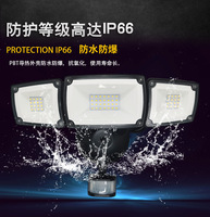Lampu Sorot Gudang Lintas Batas 2026, Lampu Garasi 3 Kepala, Lampu Sorot AC, Sensor Inframerah Tubuh Manusia