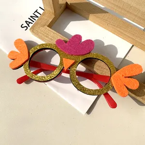 משקפי פסחא למסיבה חגיגית ציוד דקורטיבי לילדים ביצה יצירתית מסגרת משקפיים אביזרי צילום לא ארוגים אוזני ארנב משקפיים