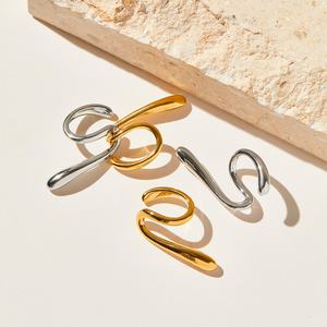 ต่างหูแบบหนีบสเตนเลสสตีลคลาสสิกสำหรับผู้หญิง ไม่ก่อให้เกิดอาการแพ้ ไม่ต้องเจาะหู - Product Image 2