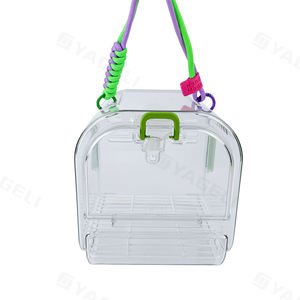 Gabbia da viaggio per uccelli portatore di uccelli in acrilico leggero portatile per pappagallini uccelli pappagallo - Product Image 3