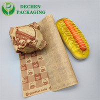 Karierte Trockene Wachspapierbögen, Einlagen mit individuellem Aufdruck, Burger-Einwickelpapier