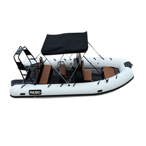 Nouveau design 2024, bateau semi-rigide en aluminium de 18 pieds, RIB 560, bateaux pneumatiques Hypalon/PVC à vendre - Product Image 2