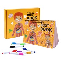 Livre d'activités Montessori réutilisable à déchirer et à coller, livre éducatif pour enfants de 4 à 6 ans, jouets d'apprentissage précoce