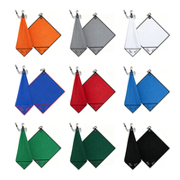 Serviette de golf magnétique promotionnelle avec clip facile, serviette de sport pratique en microfibre gaufrée pour la promotion de la marque