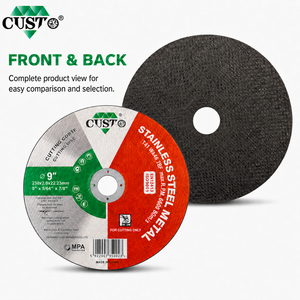 <span class=keywords><strong>Disque</strong></span> de coupe industriel haute vitesse CE/ISO 9 pouces (<span class=keywords><strong>230</strong></span> mm) <span class=keywords><strong>pour</strong></span> acier inoxydable et métaux – Commande en gros - Product Image 2