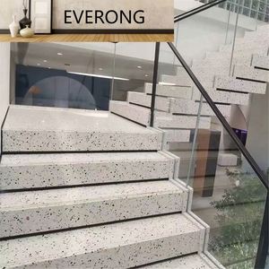 Table basse en <span class=keywords><strong>béton</strong></span> écologique, bloc de ciment, cristal rond, terrazzo - Product Image 4