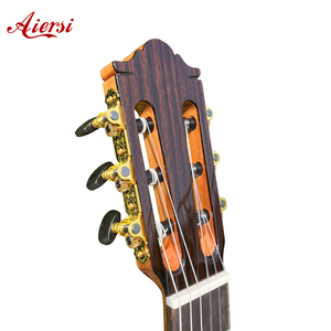 Aiersi, fábrica de China, tapa de abeto sólido hecha a mano de alta calidad con <span class=keywords><strong>guitarra</strong></span> clásica trasera <span class=keywords><strong>y</strong></span> lateral Santos - Product Image 5