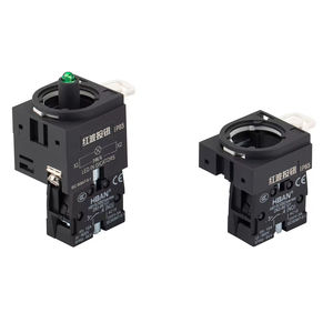 Interrupteur à bouton poussoir rotatif HBAN 22 mm 1NC 10A 600V IP65 étanche pour panneau de commande industriel - Product Image 3