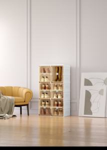 Boîte en carton pour chaussures <span class=keywords><strong>ugg</strong></span> portables mobiles fournies en usine Coffre de rangement pour chaussures Sneaker Boîte d'emballage transparente pour chaussures - Product Image 4