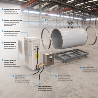 Réservoir de refroidissement horizontal pour lait avec unité de réfrigération, réservoir de refroidissement du lait pour station de collecte de lait et usine laitière