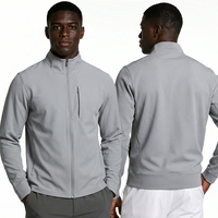 Chaqueta Softshell Personalizada con Logotipo para Hombre, Chaqueta de Trabajo con Cierre Completo, Cuello Alto, Resistente al Viento y al Agua, para Escalada, Entrenamiento y Trabajo al Aire Libre