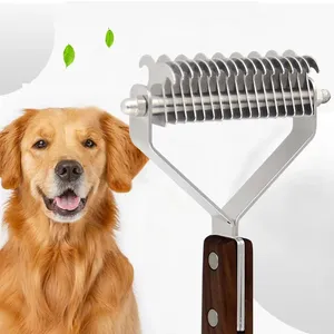 Wholesale Cheap Price Dogs Cats Fixed Blade Brush Pet Grooming Tool Dematting Rake Best Supplier For Pet Products Low Pieces