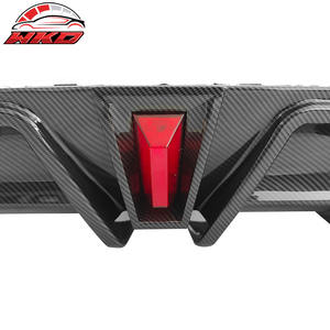 Diffuseur arrière pour Toyota Camry 2018-2024 LE XLE avec lumière LED, imprimé fibre de carbone, kit carrosserie de haute qualité - Product Image 6