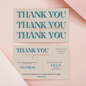 कस्टम ब्रांड लोगो व्यवसाय के लिए डिजिटल प्रिंटिंग और एम्बूसिंग के साथ कार्ड और उपहार सराहना कार्ड - Product Image 6