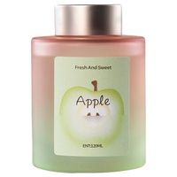 Diffuseur de parfum en verre dépoli dégradé 120 ml, senteur fruitée, parfum personnalisé, bâtonnets en rotin, désodorisant d'ambiance pour chambre
