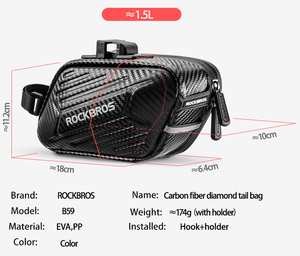 ROCKBROS yağmur geçirmez bisiklet selesi çantası büyük kapasiteli bisiklet Pannier bisiklet kuyruk arka kılıf çanta yansıtıcı bisiklet aksesuarları - Product Image 3