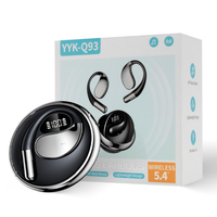 Écouteurs sans fil Q93 : Nouveau design intra-auriculaire avec traduction IA, écran intelligent et logo personnalisable