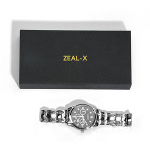 קופסת מתנה שעון יחיד מותאם אישית עם לוגו נייר יוקרה באיכות גבוהה לוגו - Product Image 4