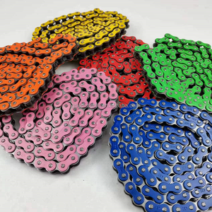 WANOUモーターサイクルチェーンセット428428 H 104L 110L 120L 130L 136Lレインボーカラーチェーン - Product Image 2