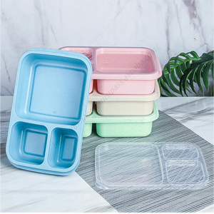 กล่องข้าวแบบแบ่งช่อง 4 ช่อง รุ่น Syh664 สำหรับขายส่ง ใช้งานได้หลากหลาย ป้องกันการรั่วซึม เหมาะสำหรับผู้ใหญ่ ใช้สำหรับอาหารกลางวันที่ทำงานหรือที่โรงเรียน - Product Image 1