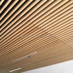 Iç dekor için 5.8m veya daha uzun yangın direnci UV kaplı bambu duvar kaplama bambu asma tavan