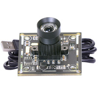 Módulo de cámara de banda estrecha infrarroja AR0230 1080P USB 38mm 3,6mm 90 grados sin distorsión para PCBA Android