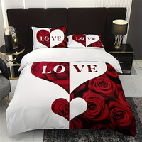 Haute qualité luxe housse de couette ensemble marbre paillettes Polyester housse de couette taie d'oreiller ensemble de literie