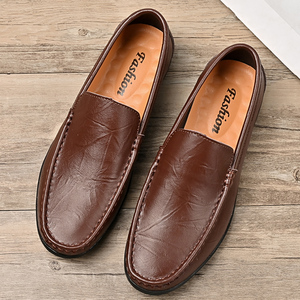 8077 Grande Taille Hommes Chaussures <span class=keywords><strong>Bateau</strong></span> Décontractées en Cuir Véritable Style Marche - Product Image 1