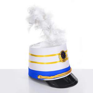Chapeau de fanfare pour enfants, chapeau de batteur, chapeau avec plumes, uniforme cosplay, fête, accessoires drôles pour enfants - Product Image 6