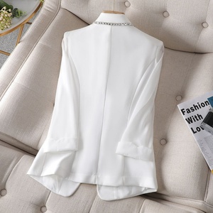 Traje Casual Elegante para Mujer, Transpirable, Manga Larga, Cuello en V, Color Sólido - Product Image 3