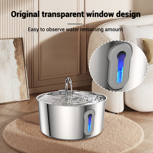 Bebedero <span class=keywords><strong>para</strong></span> Gatos con Certificación CE, 4L, Acero Inoxidable, Forma Redonda, Dispensador Automático - Product Image 2