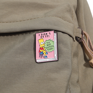 Karakter Anime pin Enamel tokoh Film kartun Lapel lencana topi ransel hadiah perhiasan untuk teman grosir - Product Image 3