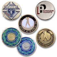 Nouvelles pièces de monnaie souvenirs en métal, promotionnelles, Euro, argentées, en laiton, avec impression personnalisée sur le thème de l'art populaire européen