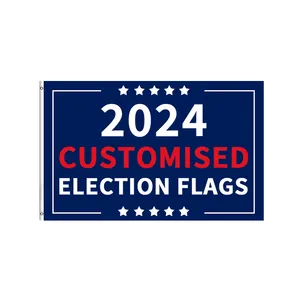 Быстрая доставка, рекламные флаги на заказ, 2024 президентские выборы, напечатанный флаг для американского
