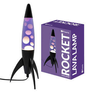 Lámpara de Lava Fisura Rocket Morada de 17 cm, Lámpara de Escritorio - Product Image 1