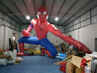 Modèle gonflable géant promotionnel commercial extérieur de Spider-man de dessin animé de Spider-man pour la publicité