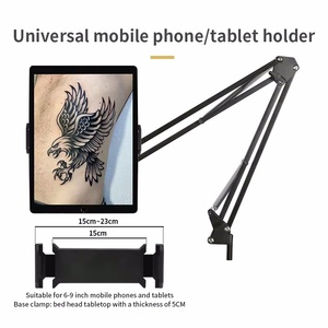 Estación de trabajo de tatuaje de doble soporte ajustable multifuncional con lámpara de bandeja, mesa de herramientas de muebles de tienda de tatuajes - Product Image 3