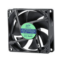 Ventilateur de refroidissement axial CC pour CPU, moteur en cuivre sans balais PWM 80 mm, 12 V, 0,33 A, 5000 tr/min, 80*80*20 mm, personnalisé Caforre, OEM ODM