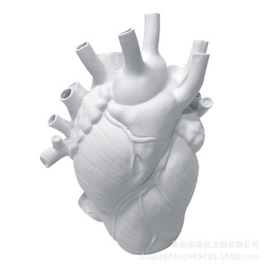 Heart Shape Resin <b>Vase</b> White <b>Small</b> Size Modern Home Desktop Decoration Valentine'S Day Gift Ornament - Product Image 5