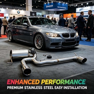 Sistema de Escape Catback SS304 con Silenciador para <span class=keywords><strong>BMW</strong></span> 320i 318i <span class=keywords><strong>316i</strong></span> <span class=keywords><strong>E90</strong></span> E92 E93 2007-2012 2.0L MP, Difusor con Sonido Profundo Mejorado - Product Image 1