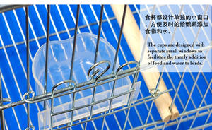 Kuş kafesleri için Parakeets paslanmaz çelik Birdcages Metal kuş kafesi ev taşıyıcı ev bahçe için yaratıcı <span class=keywords><strong>Retro</strong></span> kuş taşıyıcılar - Product Image 4