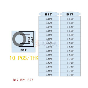 Kualitas tinggi B17 B21 B27 set lengkap dari menyesuaikan Shim untuk DENSO Series 800 PCS cocok dengan Diesel biasa Rail Injector - Product Image 1