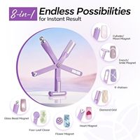 Outil magnétique 8-en-1 pour ongles en gel, aimants multi-effets pour salon de manucure DIY