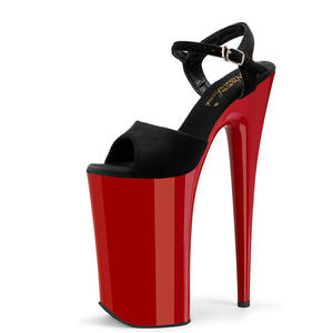 Troupeau 26cm Transparent Peep Toe Sexy Fétiche Fond Rouge Stripper Discothèque Reine 10 Pouces Danseuse Exotique Pole Dance Mince Talon Haut - Product Image 1