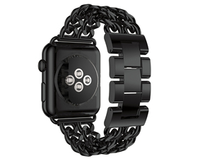 CM Denim Chain Pulsera <span class=keywords><strong>de</strong></span> acero inoxidable <span class=keywords><strong>Correa</strong></span> para <span class=keywords><strong>Apple</strong></span> <span class=keywords><strong>Watch</strong></span> 6 5 SE <span class=keywords><strong>Metal</strong></span> Loop Band para IWatch 7 41mm 45mm - Product Image 3