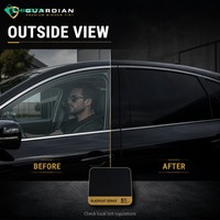 Film pour vitres de voiture en céramique nano Blackout 6% VLT, confidentialité extrême, IR 86, UV 99, rejet de chaleur, pare-brise, vente en gros, usine OEM