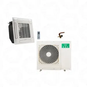 Klima kaset tavan bölünmüş 24000BTU soğutma isıtma merkezi klima kaset 2TON kompakt kaset ac 7.5KW