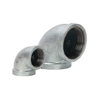 Raccord coudé industriel galvanisé haute pression à 90 degrés avec filetage femelle, adaptateur rapide pour protection incendie, CVC, eau et gaz