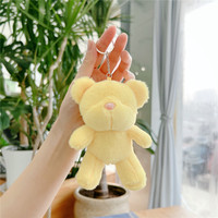 Vente en gros de porte-clés ours mini kawaii porte-clés ours en peluche porte-clés mignon jouet porte-clés en peluche porte-clés en peluche jouets breloques de sac